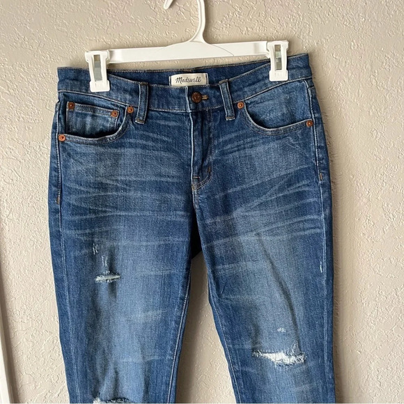 MADEWELL The Slim Boyjean Rip & Repair Edition in Brinville 25 F6240 - Picture 4 of 9
